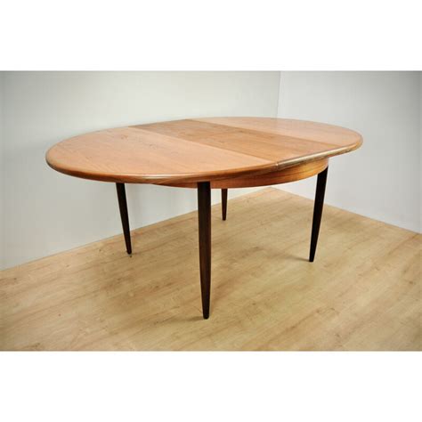Vintage Oval Extendable Dining Table In Teak For G Plan