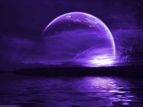 Purple Moon Wallpaper 2312 Hd Wallpapers In Space