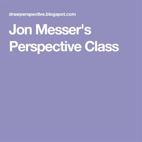 Jon Messers Perspective Class Perspective Drawing Lessons Exercises