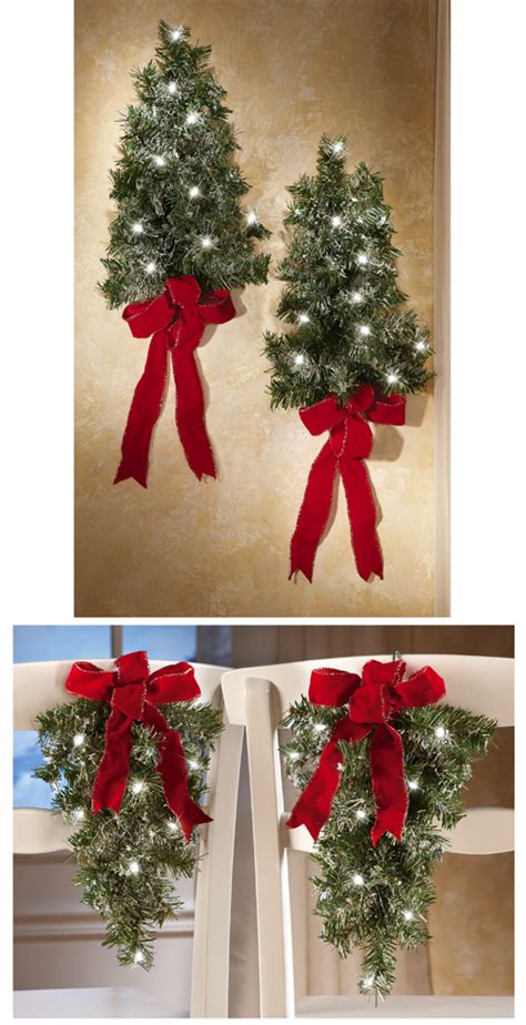 Delight your guests and passersby with this charming inflatable. Lighted Holiday Wall Tree Set | Christmas