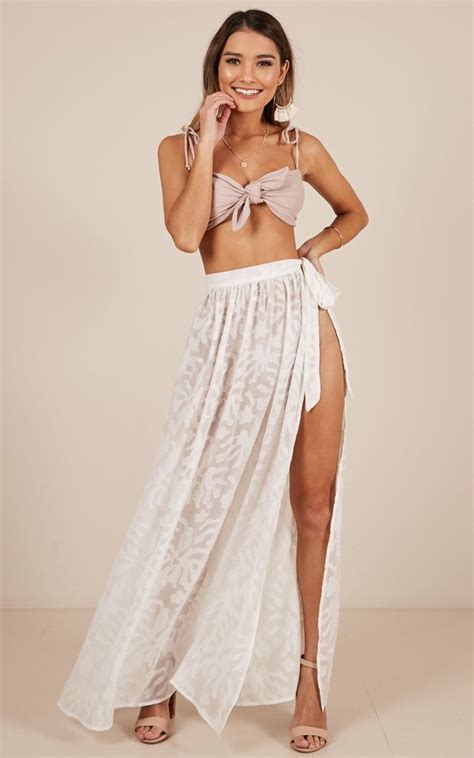 Wondering Vibes Skirt In White Showpo Long Wrap Skirt Beach Wrap