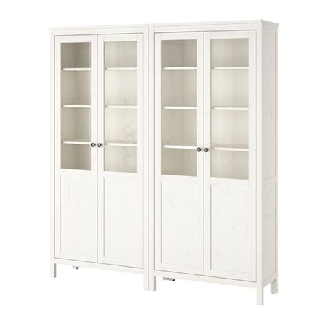 Hemnes Storage Combination W Glass Doors White Stain Ikea