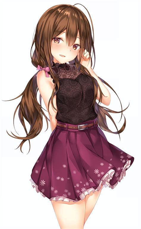 Chiyuki Wearing A Cute Outfit Idolmaster Anime Girls