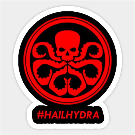 Hail Hydra America Sticker Teepublic