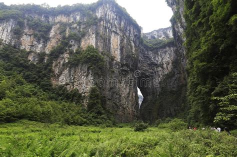 Huge Cave Entrance Vertical Stock Photo Image Of Field