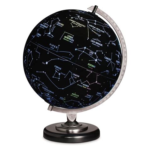 The Earth Or Constellation Illuminated Globe Hammacher Schlemmer