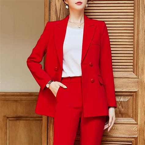 Pant Suit Women 2020 Office Ladies Wear Business Formal Work Elegant