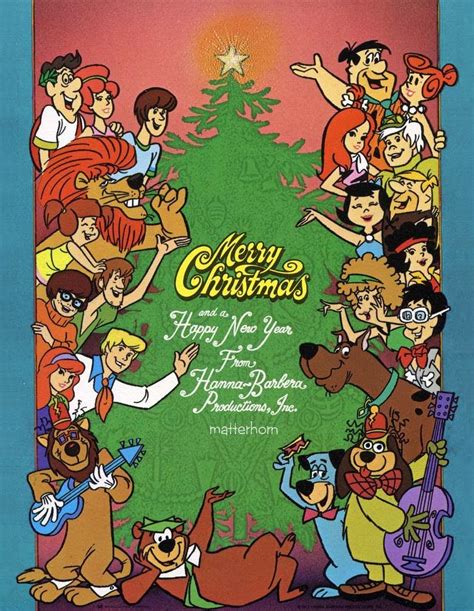Hanna Barbera Christmas Card 1970s Cartoons I Grew Up With