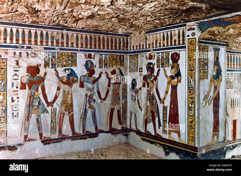 Luxor Egypt Tomb Of Menna Tombs Of The Nobles Stock Photo Alamy