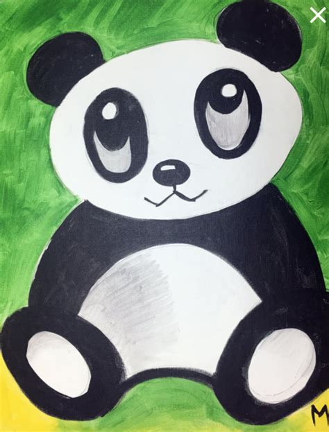 Cute Panda Canvas Painting Kit
