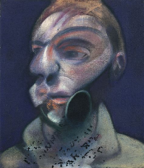 Self Portrait 1975 Francis Bacon Portraiture Painting Abstract