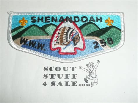 Order Of The Arrow Lodge 258 Shenandoah S20 Flap Patch