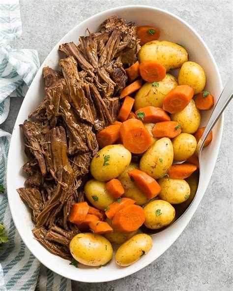 1.5kg/3lb 5oz maris piper potatoes, peeled and halved. Instant Pot Roast Beef with Potatoes and Carrots recipe by Ashley | The Recipe Rebel | The Feedfeed