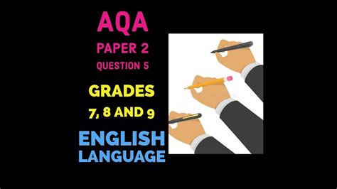 11 aqa gcse english language paper 2. AQA English Language Paper 2 Question 5 - YouTube
