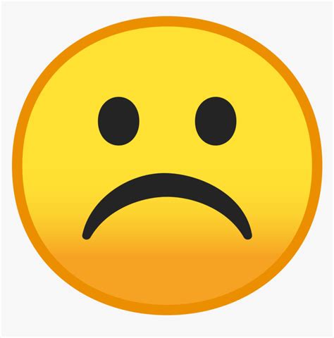 Frowning Face Icon Frown Emoji Hd Png Download Kindpng