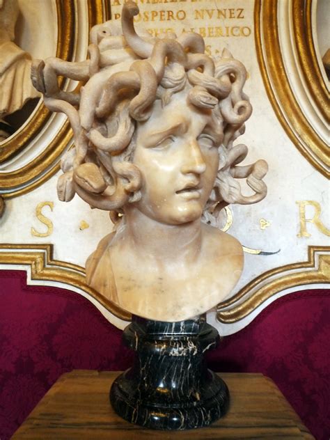 Bust Of Medusa Close Gian Lorenzo Bernini Bust Of