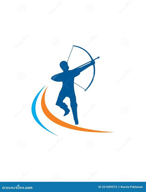Archer Logo Aiming Logo Vector Stock Illustration Illustration Of