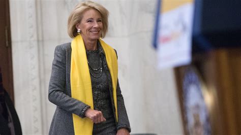 In Her Words Education Secretary Betsy Devos Assesses A Year On The