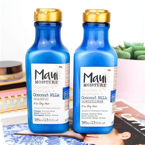 Maui Moisture Coconut Milk Shampoo And Conditioner For Dry Hair Coconut