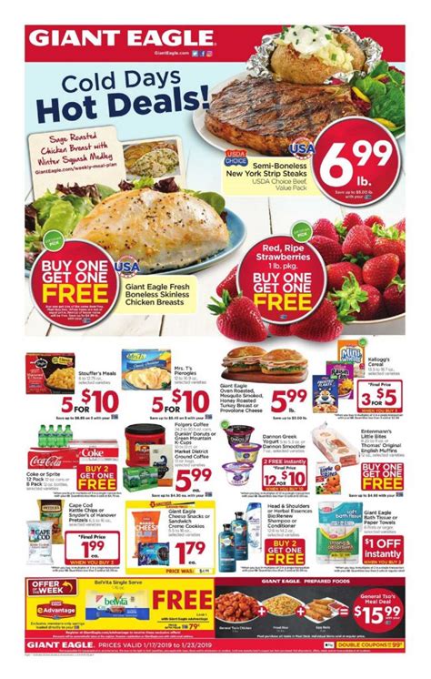 Welcome to the official website of giant food mart! Giant Eagle Weekly ad Flyer January 17 - 23, 2019 ...