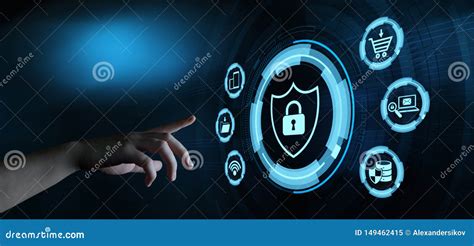Cyber Security Data Protection Business Privacy Concept Stock Image