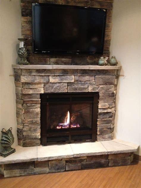 Corner Fireplace With Tv Mounted Above Corner Fireplace Makeover