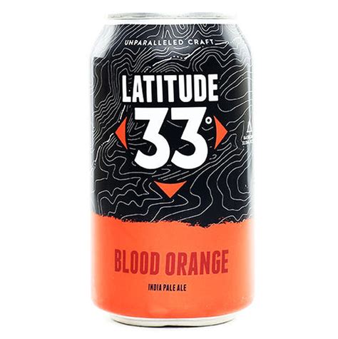 Latitude 33 Brewing Blood Orange Ipa 12oz 6 Pack Cans Liquor Store Online