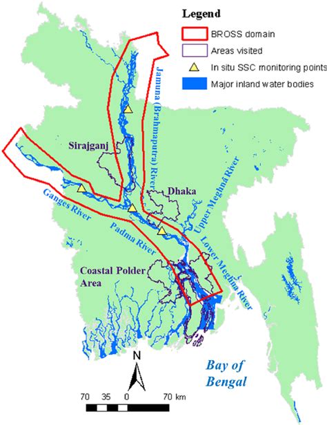 Meghna River Map