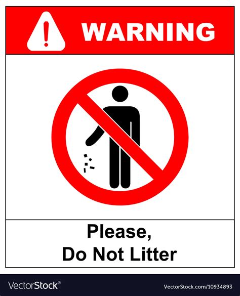 Free Printable No Littering Sign