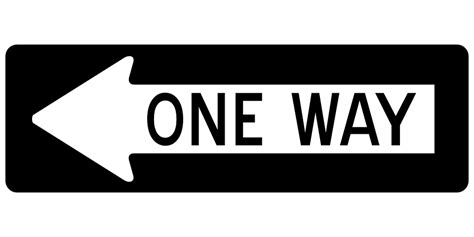 Free Vector Graphic Arrow One Way Left Sign Road Free Image On