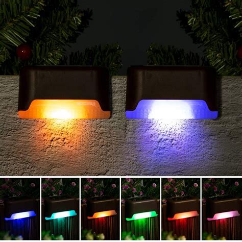 Solpex Solar Deck Lights Outdoor 16 Pack Color Changing Premium