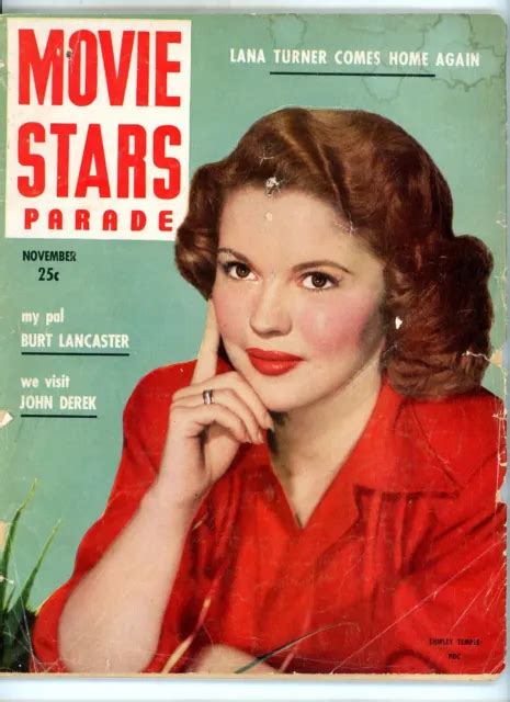 NOV SHIRLEY Temple Movie Stars Parade Magazine Lana Turner Bert Lancaster PicClick