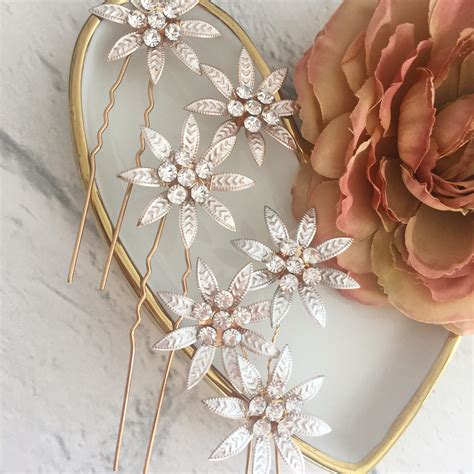 Blush Hair Pinsbridesmaid Hair Pinswedding Hair Pins Hair