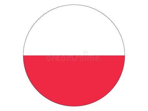 Round Flag Of Poland Stock Vector Illustration Of Angola 134377729