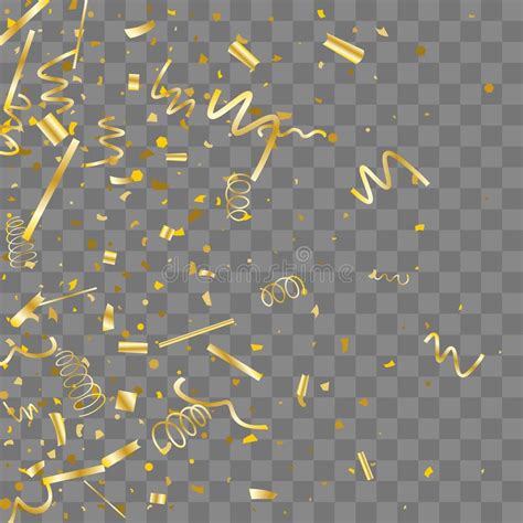 Golden Confetti Gold Texture Glitter Stock Vector