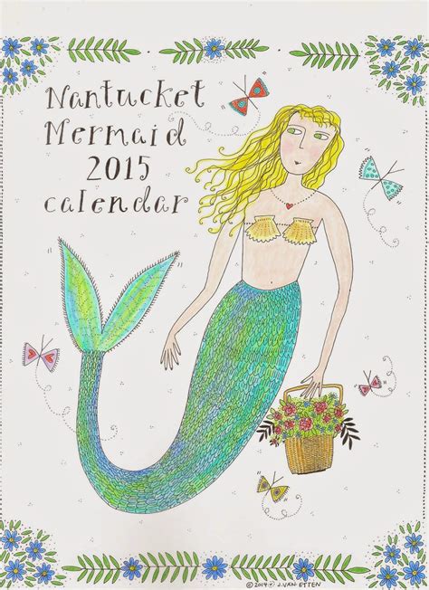 Mermaid Found Mermaid Art Calendar 2014 Nantucket Style Etten