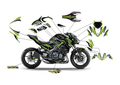 Vinyl Kawasaki Z900 Race Design Sticker Rs 5999 Set Wrap And Ride