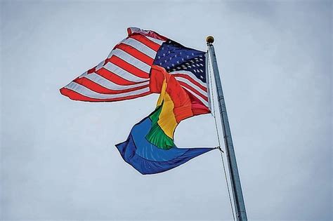 Pride Flag Flies Over Us Embassy The Tribune