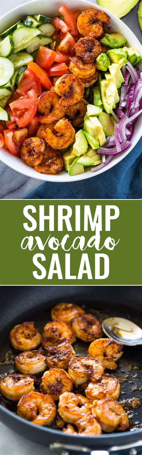 It is very simple to make, whether for a meal or as a side dish. Skinny Shrimp & Avocado Salad with Cilantro Lime Dressing ...