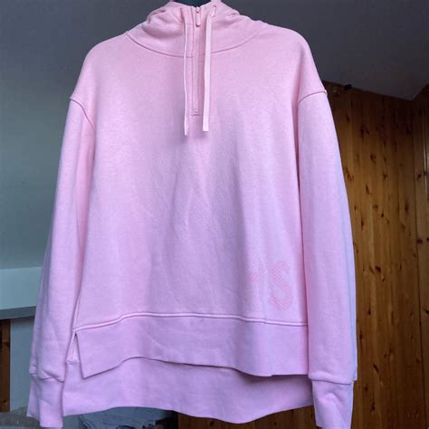 Causal Baby Pink Hoodie Perfect For Lounging Helen Depop