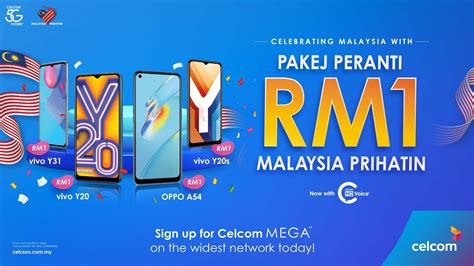4G Smartphones at RM1 with Celcom MEGA Postpaid plans