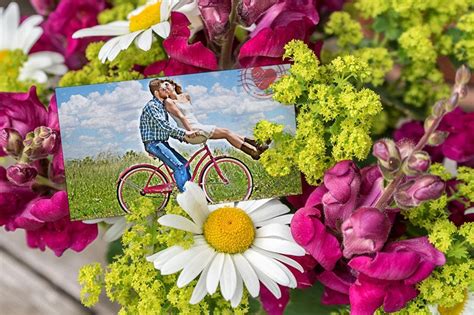 Фотоэффекты Greeting Card With Flowers