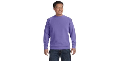 Comfort Colors 1566 Violet Adult Crewneck Sweatshirt Jiffyshirts