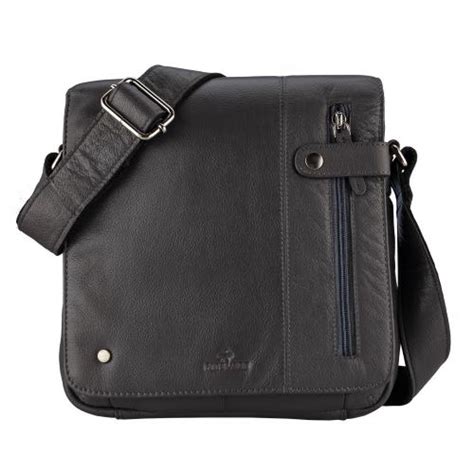 Buy Finelaer Vintage Leather Crossbody Shoulder Flap Over Bag For Men