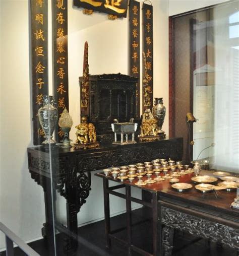 Straits Chinese Brown And Gold Ancestral Shrine Cabinet Michael