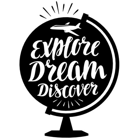 Explore Dream Discover Globe Sticker