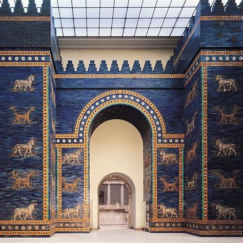 Ishtar Gate Made Of Lapis Lazuli Ancient Babylon Pergamon Museum