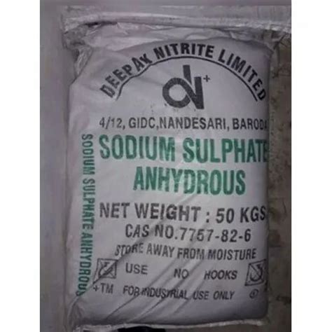 Sodium Sulphate Anhydrous 99 50 Kg Bag At Rs 55kg In Vapi Id