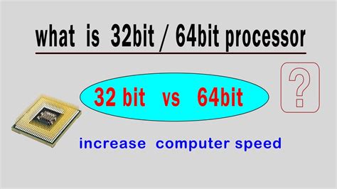 What Is 32 Bit And 64 Bit Processorcpu Difference Between 32 Bit