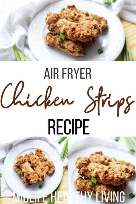 Air fryer chicken strips are tender, crispy and crazy easy to make. Air Fryer Chicken Tenders | WW Friendly